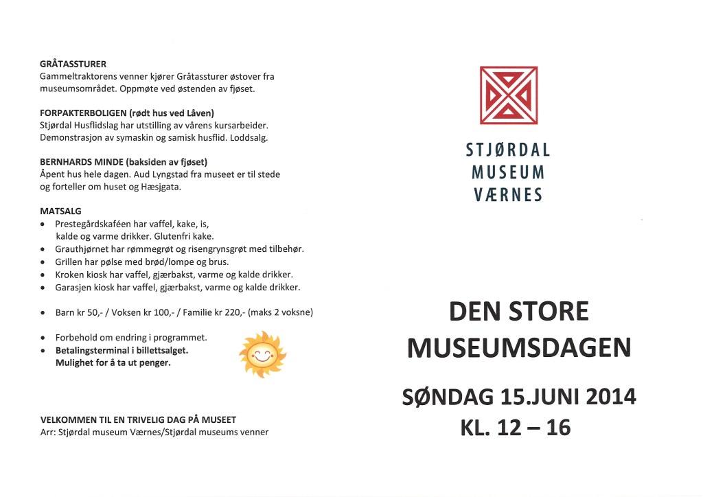 Program Den store museumsdagen 2014 del 1